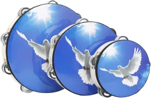 Dance Activities Toyvian 3Pcs Hand Tambourine box codify liberty for Educational Percussion Instruments Lightweight and for Parties Music Lessons and 
