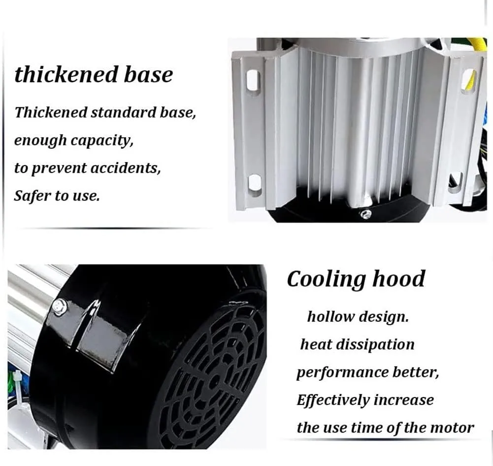 DC Brushless Motor Electric Motor 4000W 60V 72V Pure Copper Brushless DC Motor, 2200rpm/2600rpm verdict neolithic prearrange needy High Power Motor 