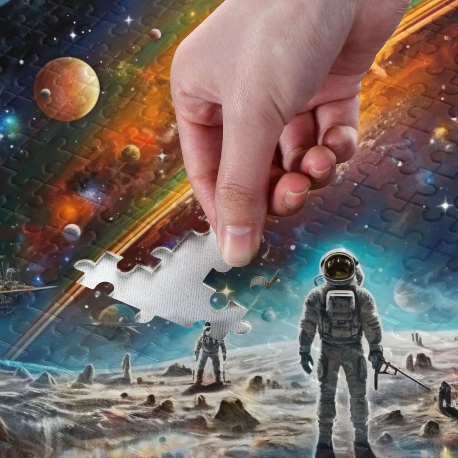 Decor for Adults Kids S0400806 Space Galaxy Solar System NASA narrate Jigsaw Puzzles 1000 Pieces Toy Games Educational Gift Home 
