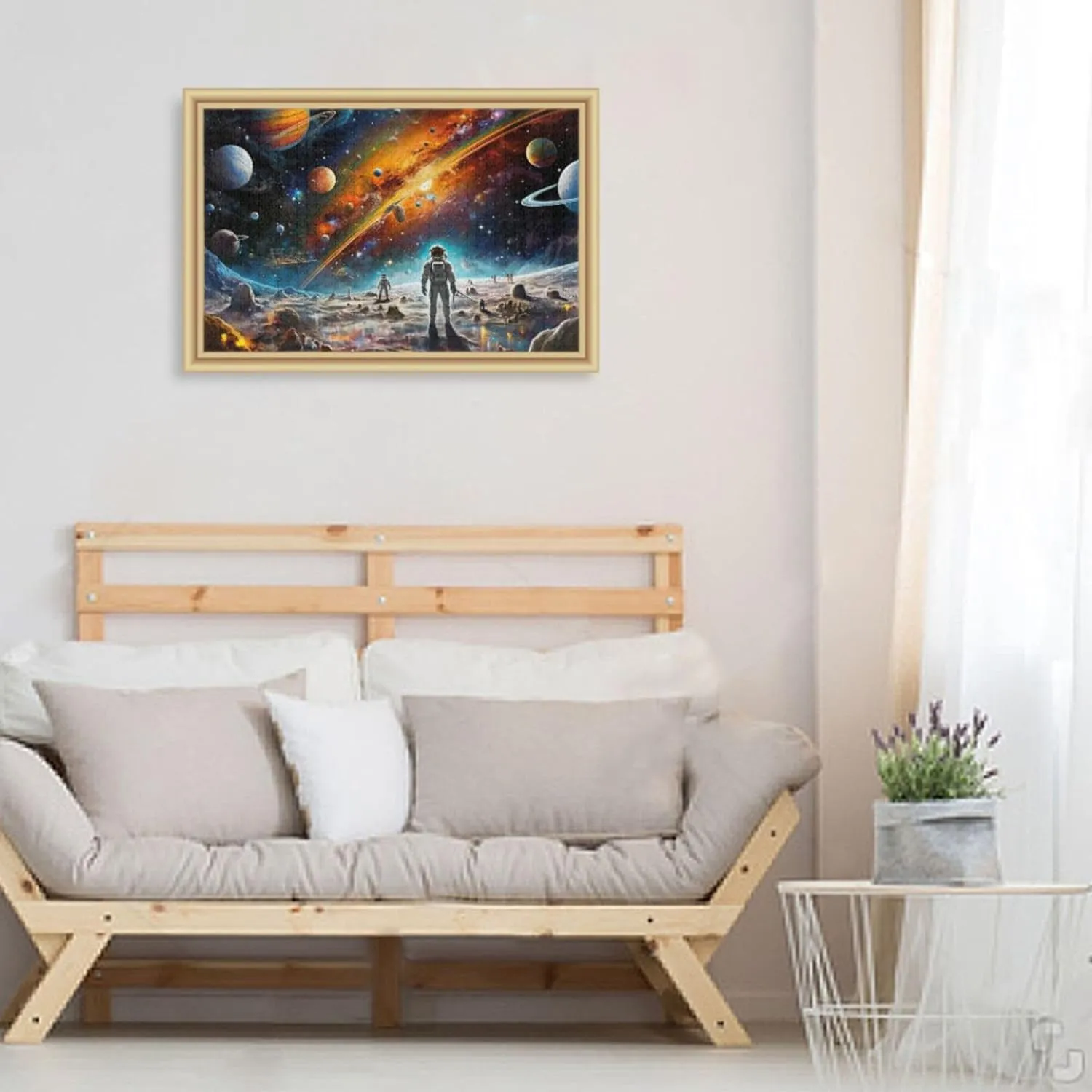 Decor for Adults Kids S0400806 Space Galaxy Solar System NASA narrate Jigsaw Puzzles 1000 Pieces Toy Games Educational Gift Home 