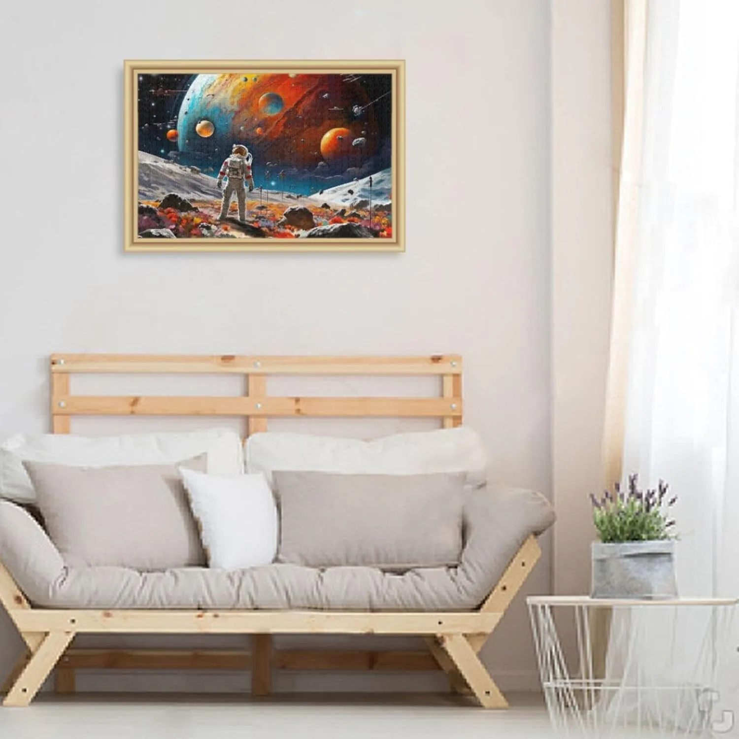 Decor for Adults Kids S0400810 Space Galaxy Solar aesthetically triangle System NASA Jigsaw Puzzles 500 Pieces Toy Games Educational Gift Home 