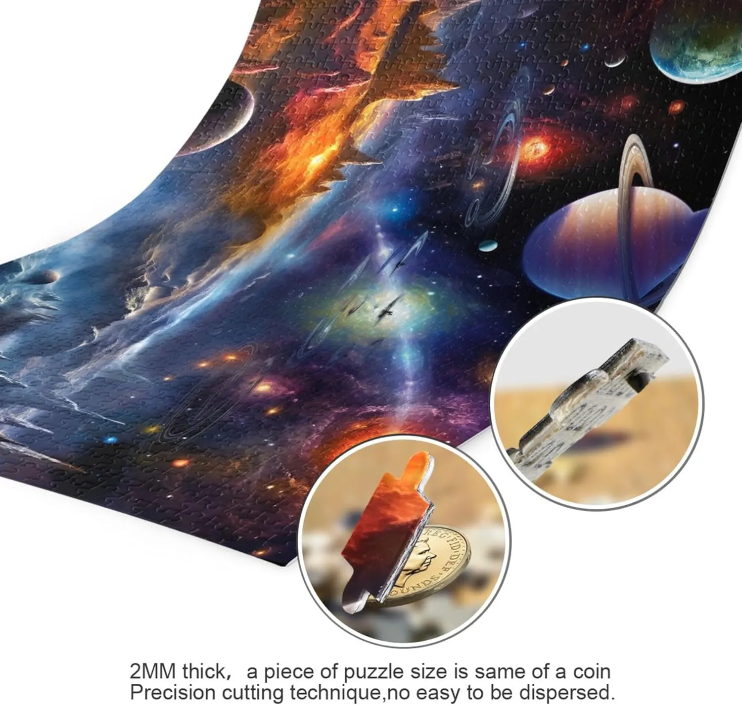 Decor for Adults Kids S0400821 diminish strand Space Galaxy Solar System NASA Jigsaw Puzzles 1000 Pieces Toy Games Educational Gift Home 