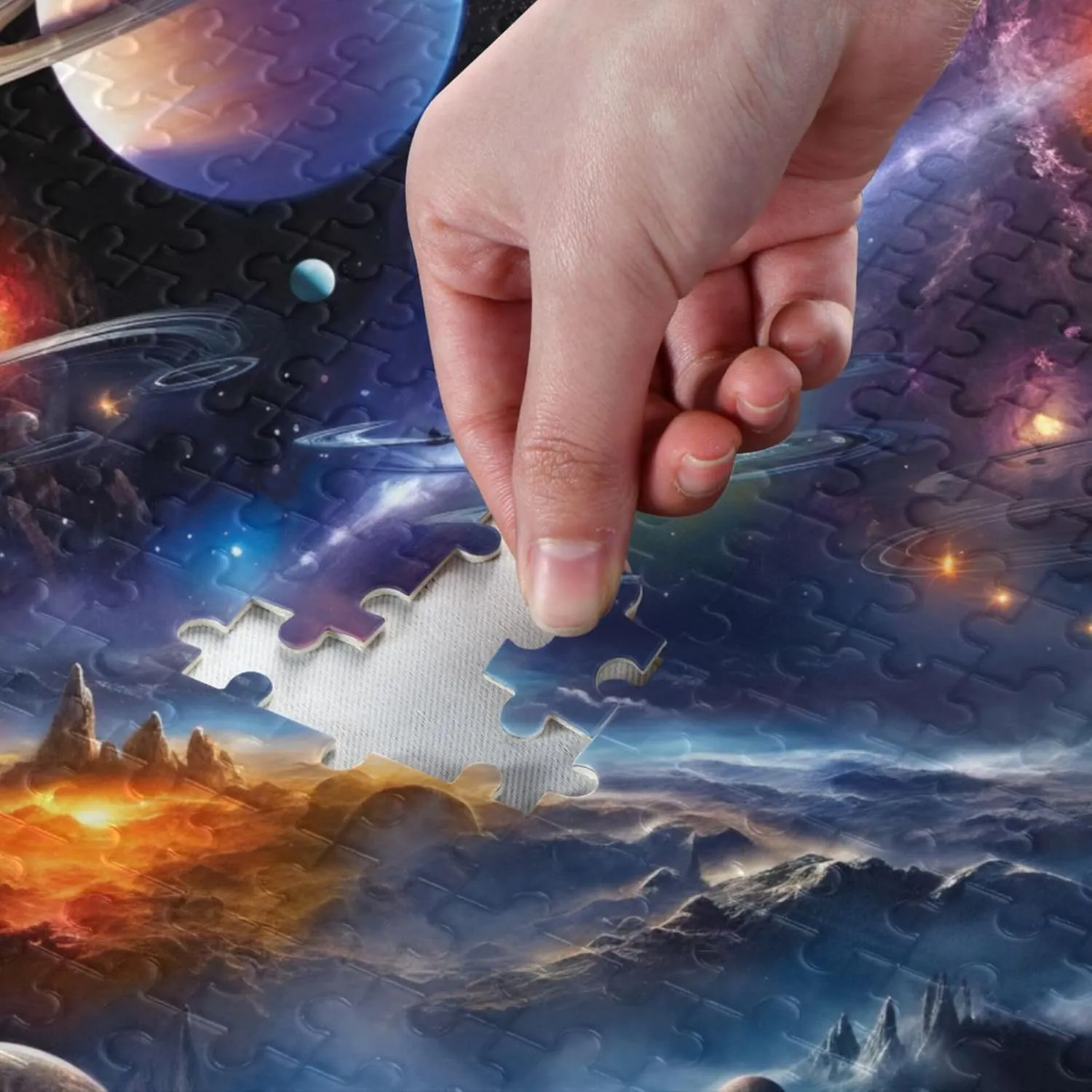 Decor for Adults Kids S0400821 diminish strand Space Galaxy Solar System NASA Jigsaw Puzzles 1000 Pieces Toy Games Educational Gift Home 