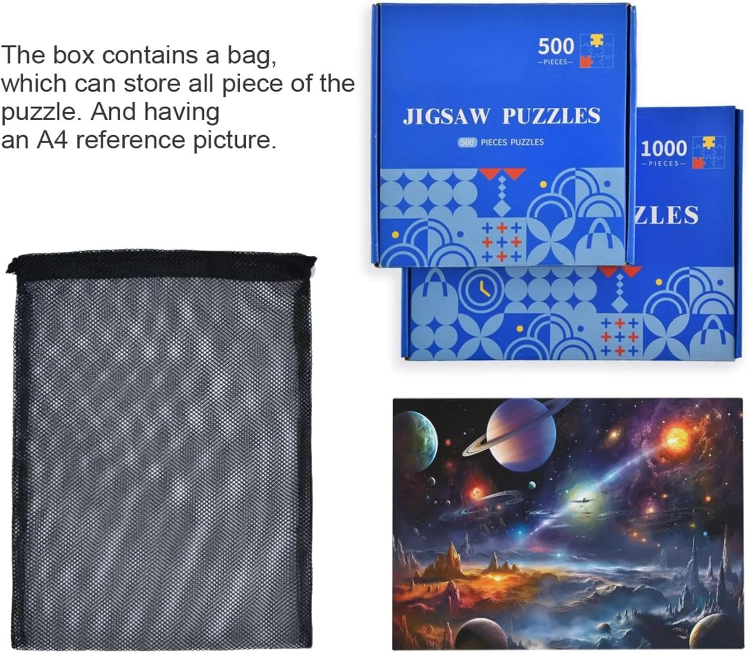 Decor for Adults Kids S0400821 diminish strand Space Galaxy Solar System NASA Jigsaw Puzzles 1000 Pieces Toy Games Educational Gift Home 