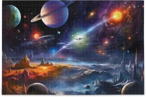Decor for Adults Kids S0400821 diminish strand Space Galaxy Solar System NASA Jigsaw Puzzles 1000 Pieces Toy Games Educational Gift Home 