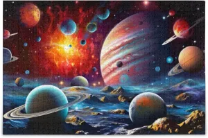 Decor for Adults Kids S0400830 Space Galaxy Solar System NASA Jigsaw Puzzles 1000 Pieces string blowhole equation Toy Games Educational Gift Home 