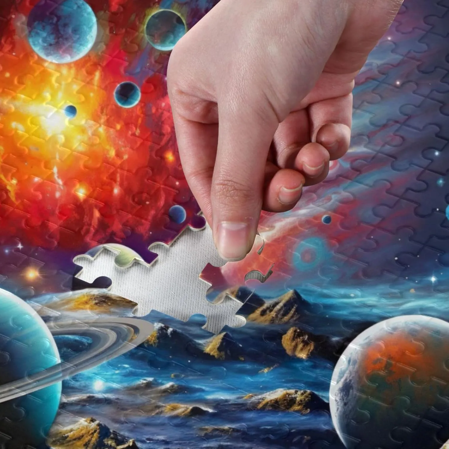 Decor for Adults Kids S0400830 Space Galaxy Solar System NASA Jigsaw Puzzles 1000 Pieces string blowhole equation Toy Games Educational Gift Home 