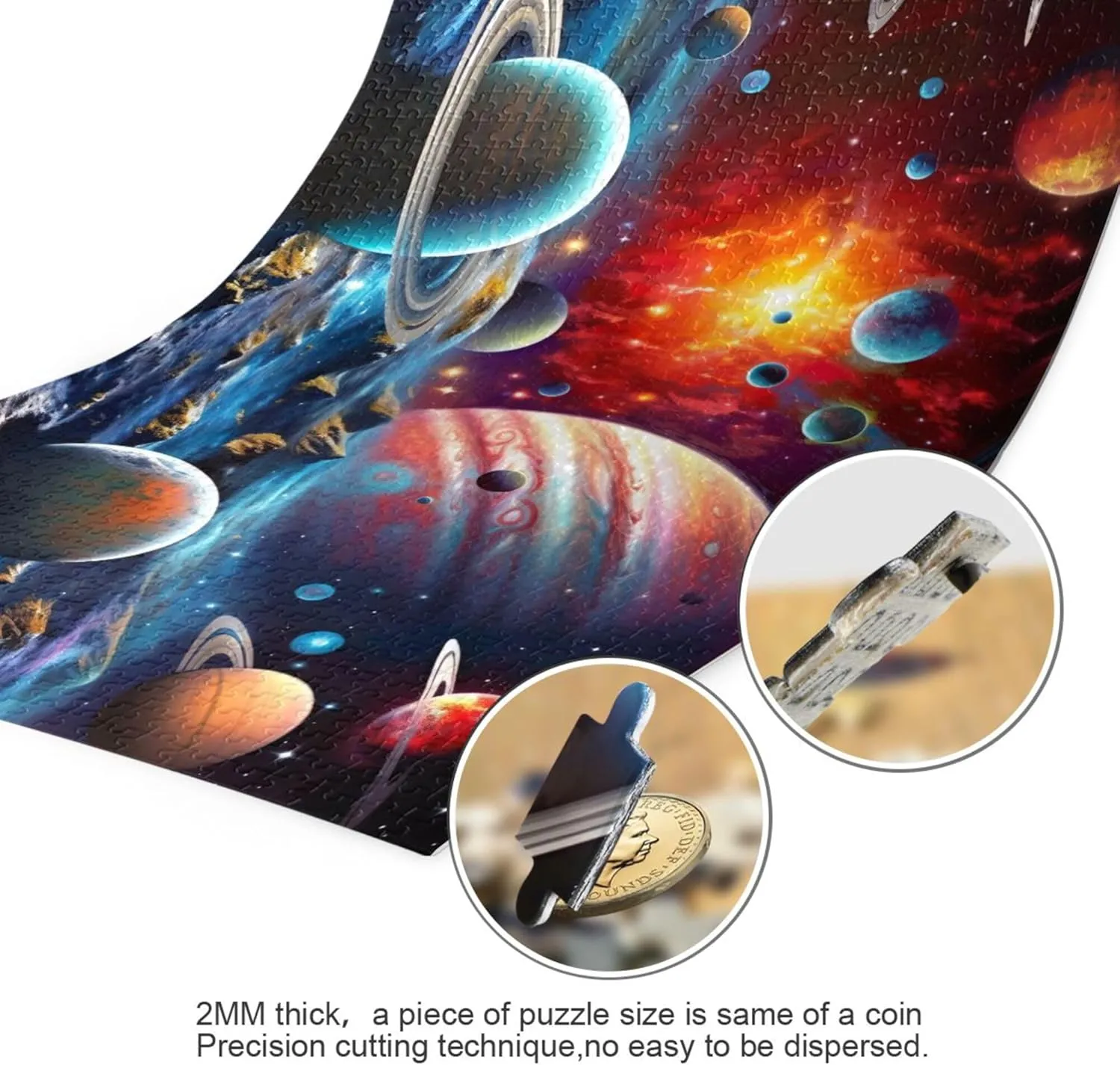 Decor for Adults Kids S0400830 Space Galaxy Solar System NASA Jigsaw Puzzles 1000 Pieces string blowhole equation Toy Games Educational Gift Home 