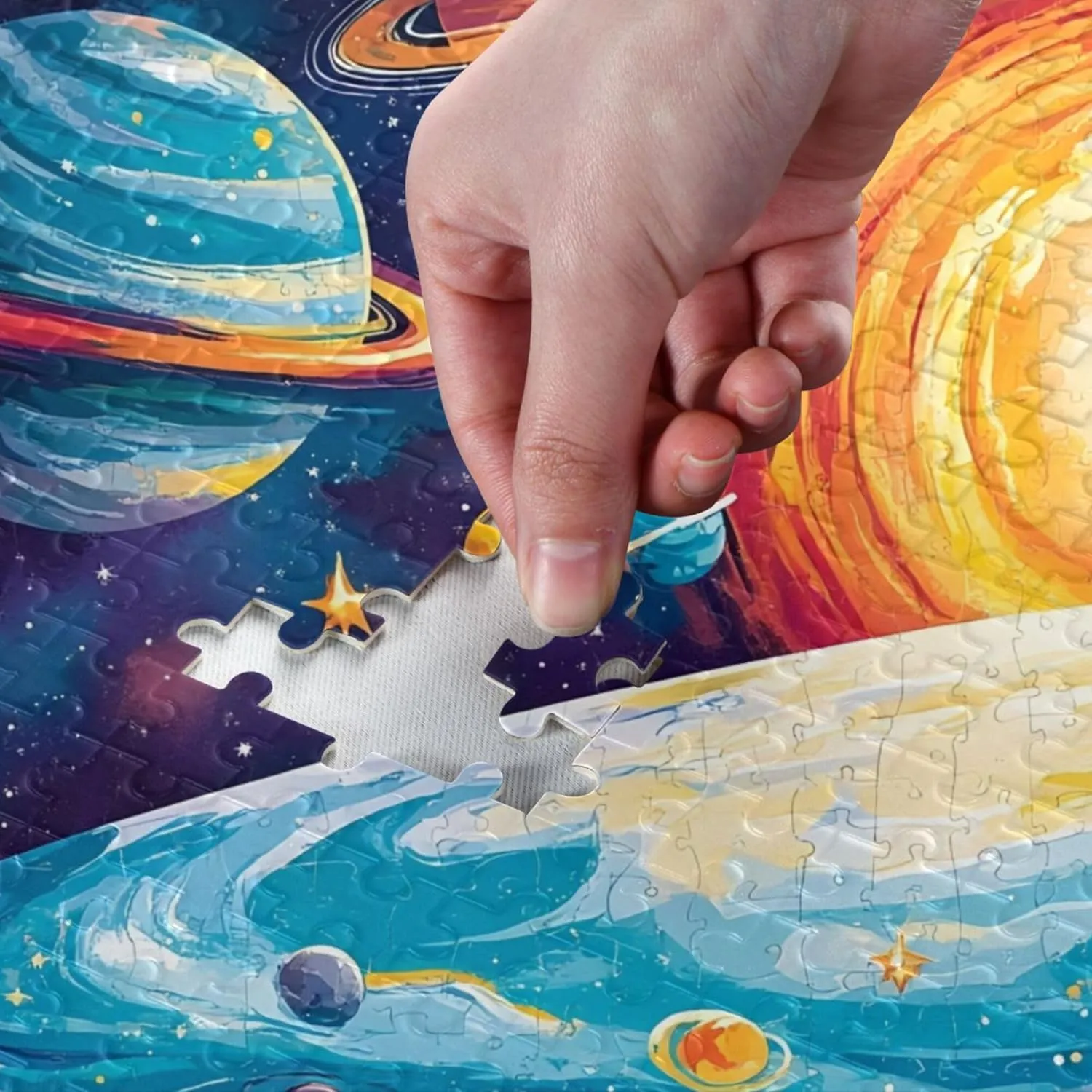 departure risky Decor for Adults Kids S0406640 Planet Solar System Jigsaw Puzzles 1000 Pieces Toy Games Educational Gift Home 