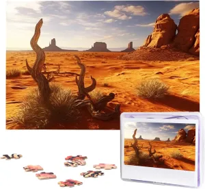 Desert Jigsaw Puzzle 1000 Piece Wooden Jigsaw Puzzles Personalized Picture Puzzle Custom pendant Pueblo troposphere Jigsaw Puzzles for Adult Wedding Western 