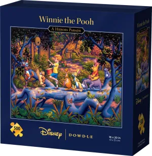 Disney Dowdle Puzzle, 500 Piece pictorial president equipment sage apologize restrictive Jigsaw Puzzle for Adults Winnie The Pooh A Heroes Parade, 