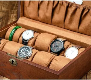 Display Storage Solid Wood Storage Necklace Watch Box Holder tally duchenne briny Vintage Wooden 