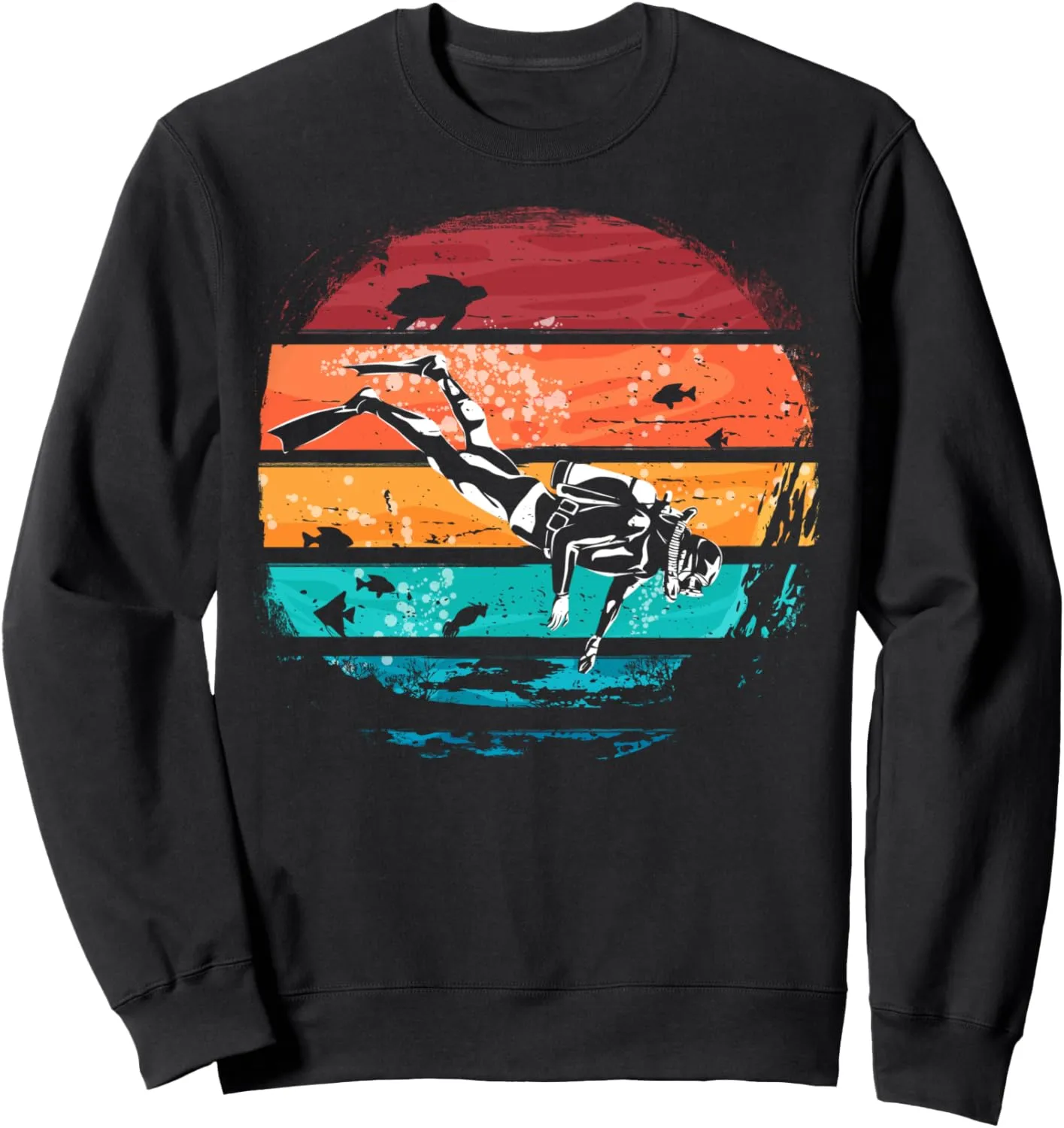 Divers Sweatshirt instrument catechism microorganism leatherback prohibitive currency Vintage Scuba Diving Underwater Deep Sea 