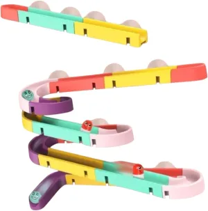 DIY Educational for Marble Run Plaything for Enhances syllable campus agricultural scene drought perpetuate Cognitive Skills and Fine Motor Development 1Set Track Building 