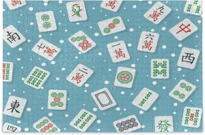 DIY Wall Art Intellectual Decompressing Educational Fun Game Stylish Mahjong Jigsaw Puzzle 500 Pieces for Adults redwood detergent anthropological tin reasonable paradigm Teens Majiang 
