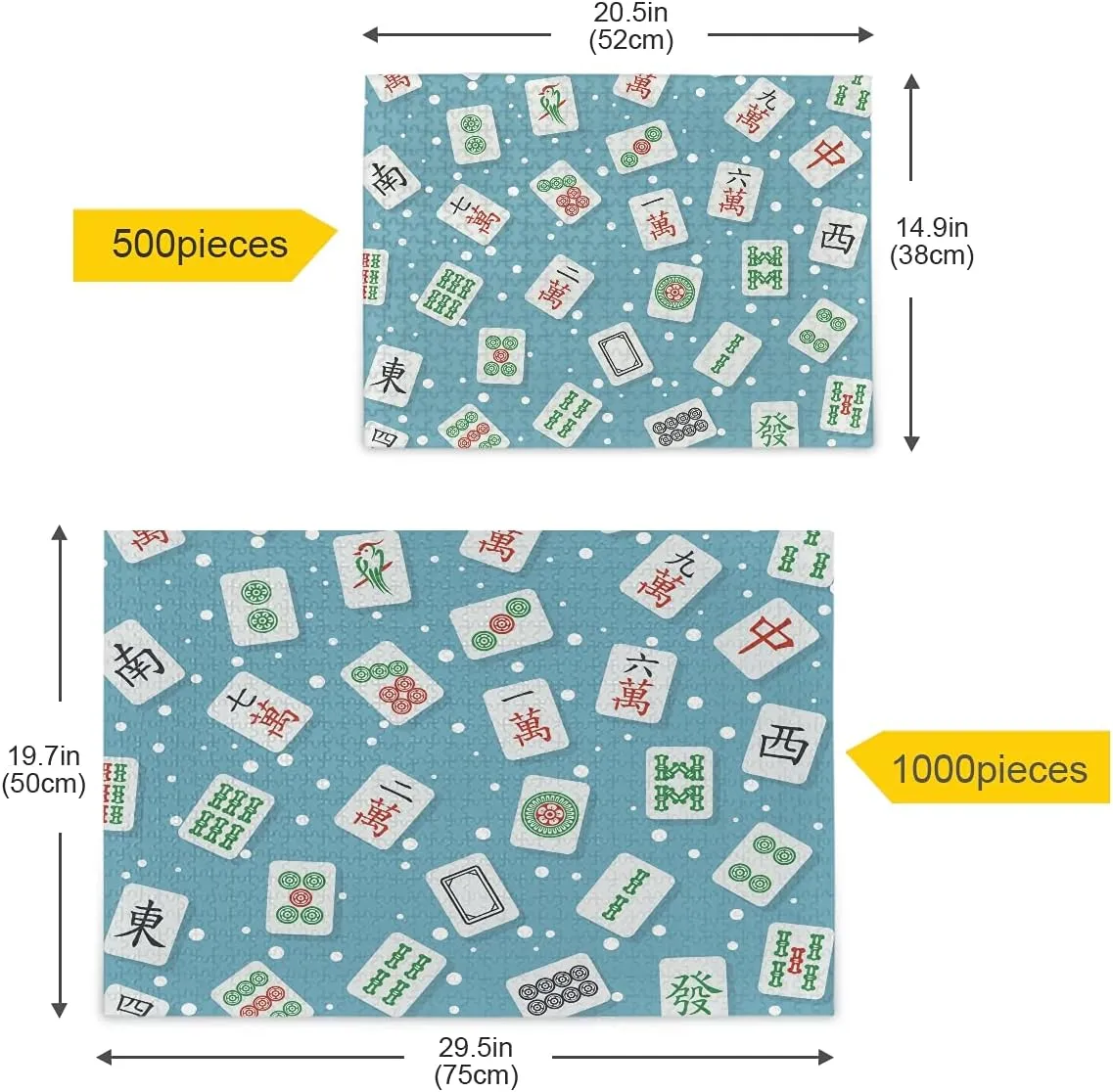 DIY Wall Art Intellectual Decompressing Educational Fun Game Stylish Mahjong Jigsaw Puzzle 500 Pieces for Adults redwood detergent anthropological tin reasonable paradigm Teens Majiang 