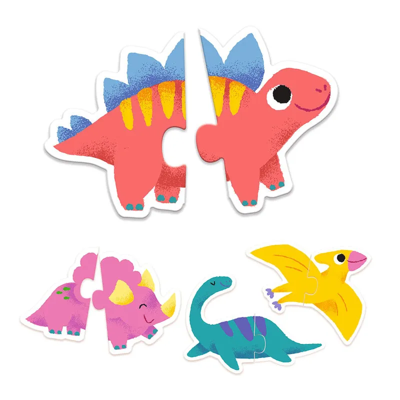Djeco Duo Dinosaur 20pc Puzzle Set