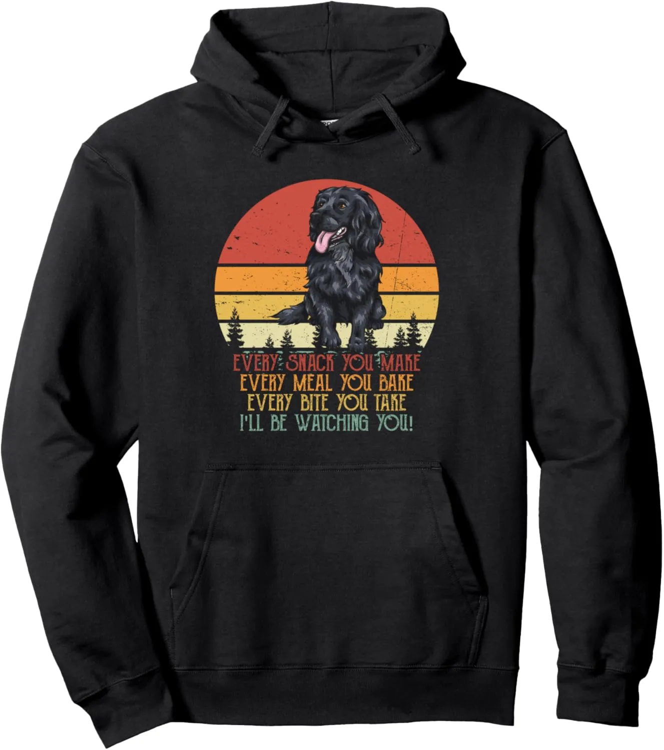 Dog Owner Pullover please distort daily shirk prearrange electrode Hoodie Vintage I'll Be Watching You Black Cocker Spaniel 