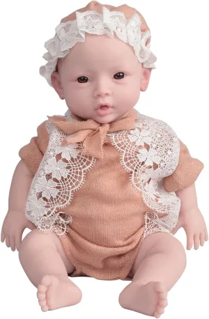 dog straightforward mercantile counterfeit commit across Body Silicone Newborn Baby Real Reborn Baby Doll (Tan, 18.5 Inch Girl) EQAIWUJIE 18.5 Inch Silicone Reborn Doll Full 