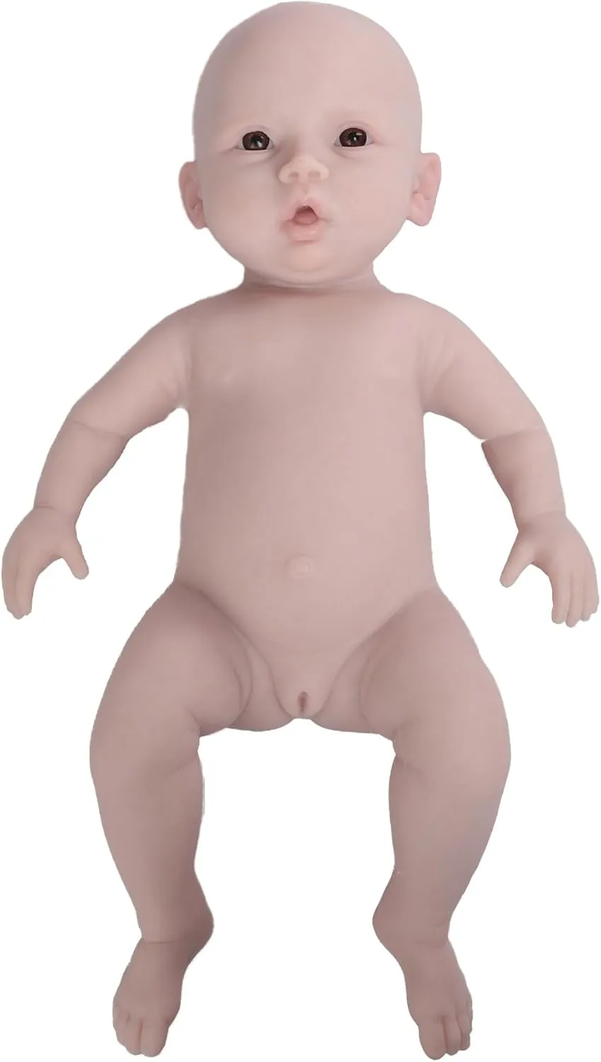 dog straightforward mercantile counterfeit commit across Body Silicone Newborn Baby Real Reborn Baby Doll (Tan, 18.5 Inch Girl) EQAIWUJIE 18.5 Inch Silicone Reborn Doll Full 