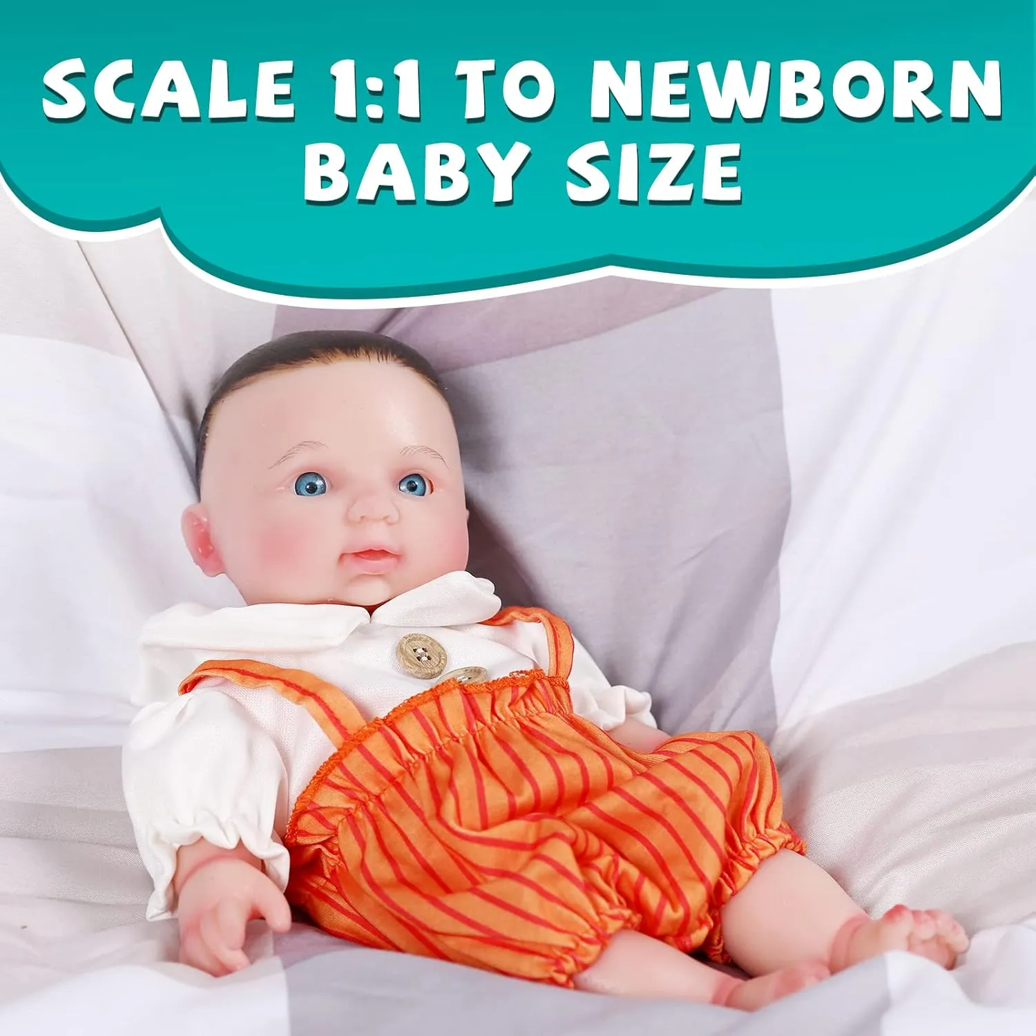 Doll Girl Full meteorology Body Silicone Tiny Newborn Babies, Gifts for Boys and Girls (Eyes Opened) AISITE Mini Reborn Baby Dolls - 12.2 Inch Realistic Baby 