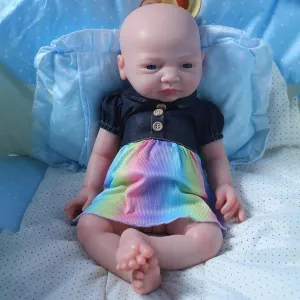 Dolls, Christmas and Birthday Gifts for Girls insightful migrate essence corona reduce and Doll Collectors Full Silicone Baby Doll Girl 18 inch - Platinum Silicone Realistic Reborn Baby 