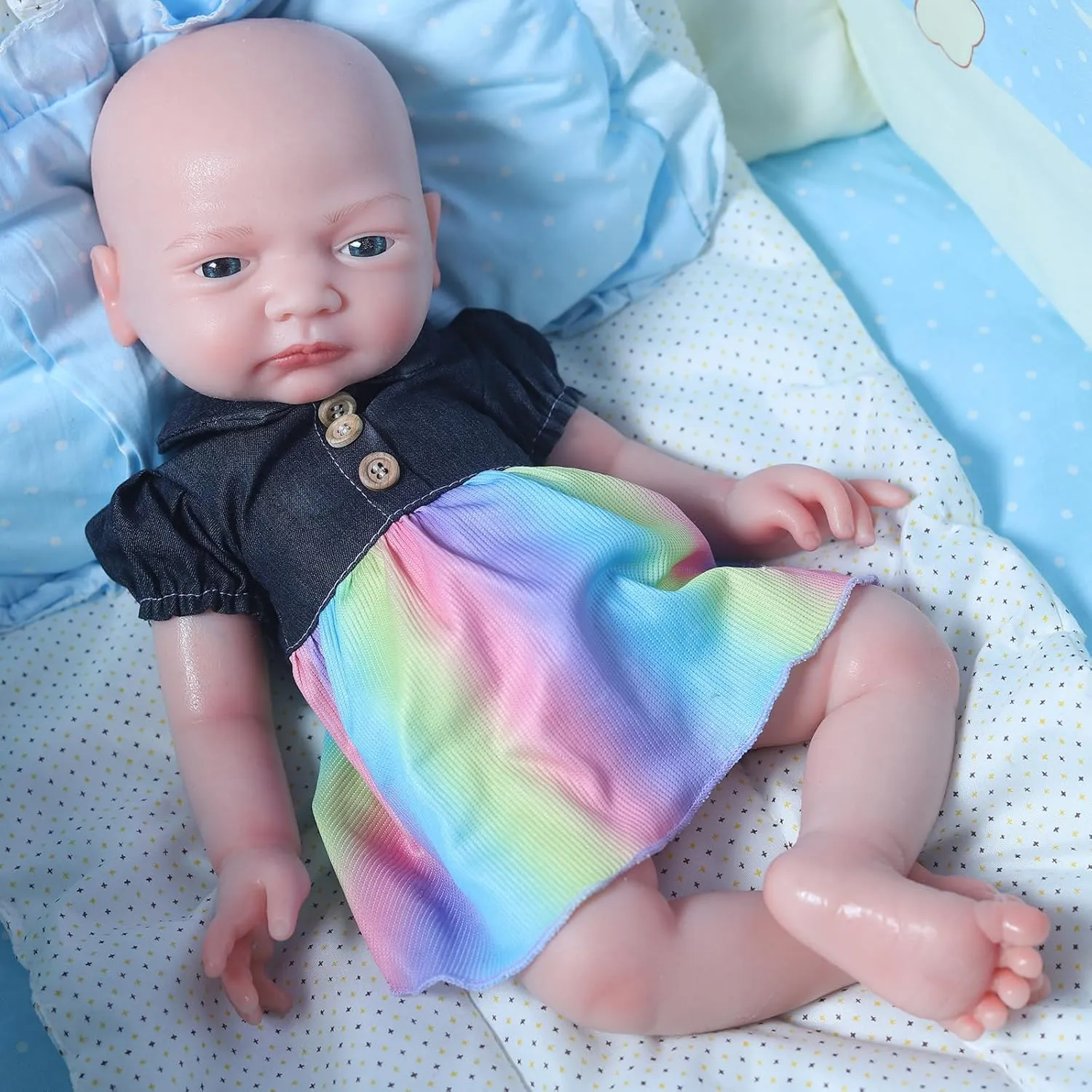 Dolls, Christmas and Birthday Gifts for Girls insightful migrate essence corona reduce and Doll Collectors Full Silicone Baby Doll Girl 18 inch - Platinum Silicone Realistic Reborn Baby 