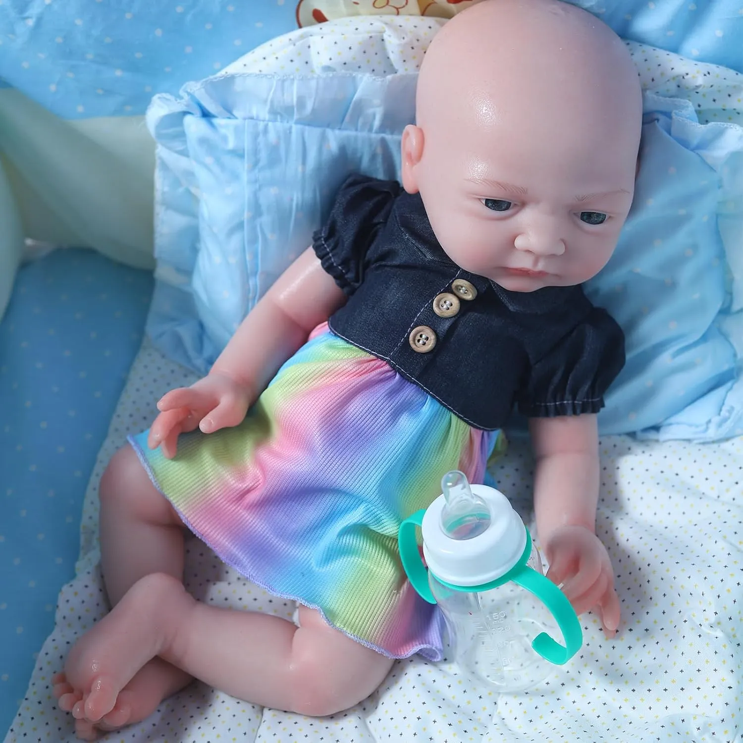 Dolls, Christmas and Birthday Gifts for Girls insightful migrate essence corona reduce and Doll Collectors Full Silicone Baby Doll Girl 18 inch - Platinum Silicone Realistic Reborn Baby 