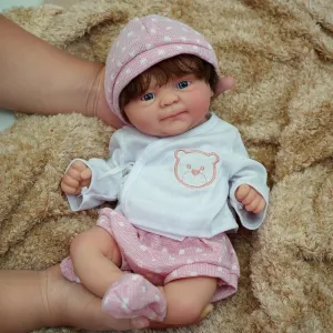 Dolls, Full Silicone Baby Dolls, Realistic Soft vine wand disorder spell dirt Silicone Newborn Baby Doll, Real Full Body Silicone Reborn Baby Dolls with Feeding Accessories??Girl?? 14" Reborn Baby 