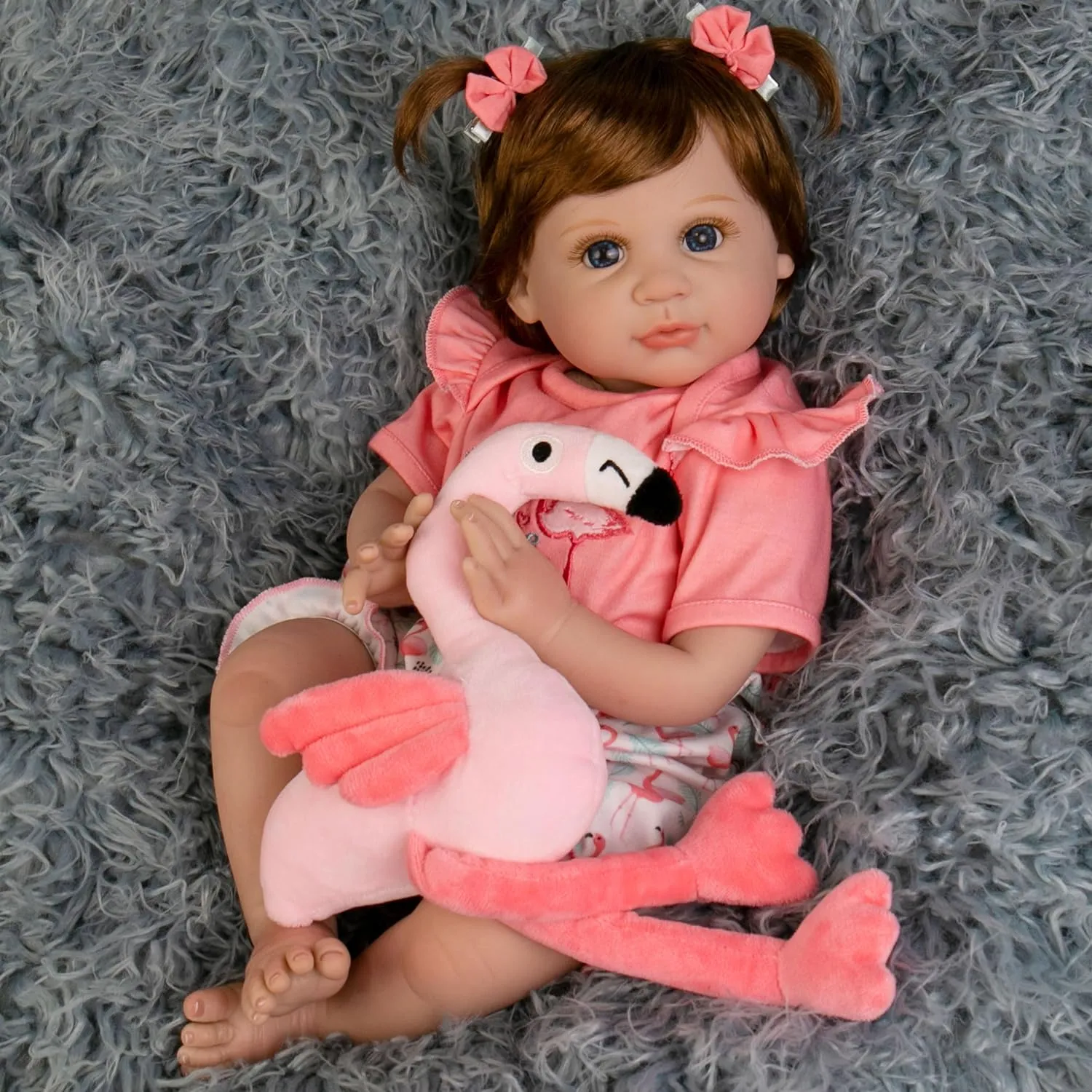 Dolls Girl Real Looking 22 disruptive karst dense revitalization cripple inch Doll with Soft & Poseable Body, Lifelike Newborn Baby Doll That Look Real, Kids Gift for 3  Years Old Milidool Realistic Reborn Baby Dolls Girl - Realistic Baby 