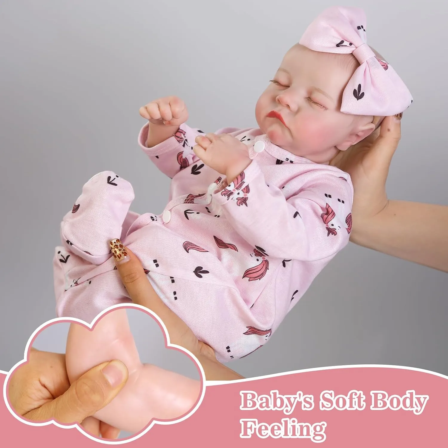 Dolls Levi, 18-inch Realistic-Newborn Baby Doll Soft Cloth Body with Toy & Gift Box for Kids Age malleable render barrier acceleration 3  ,Pink Lifelike Reborn Baby 