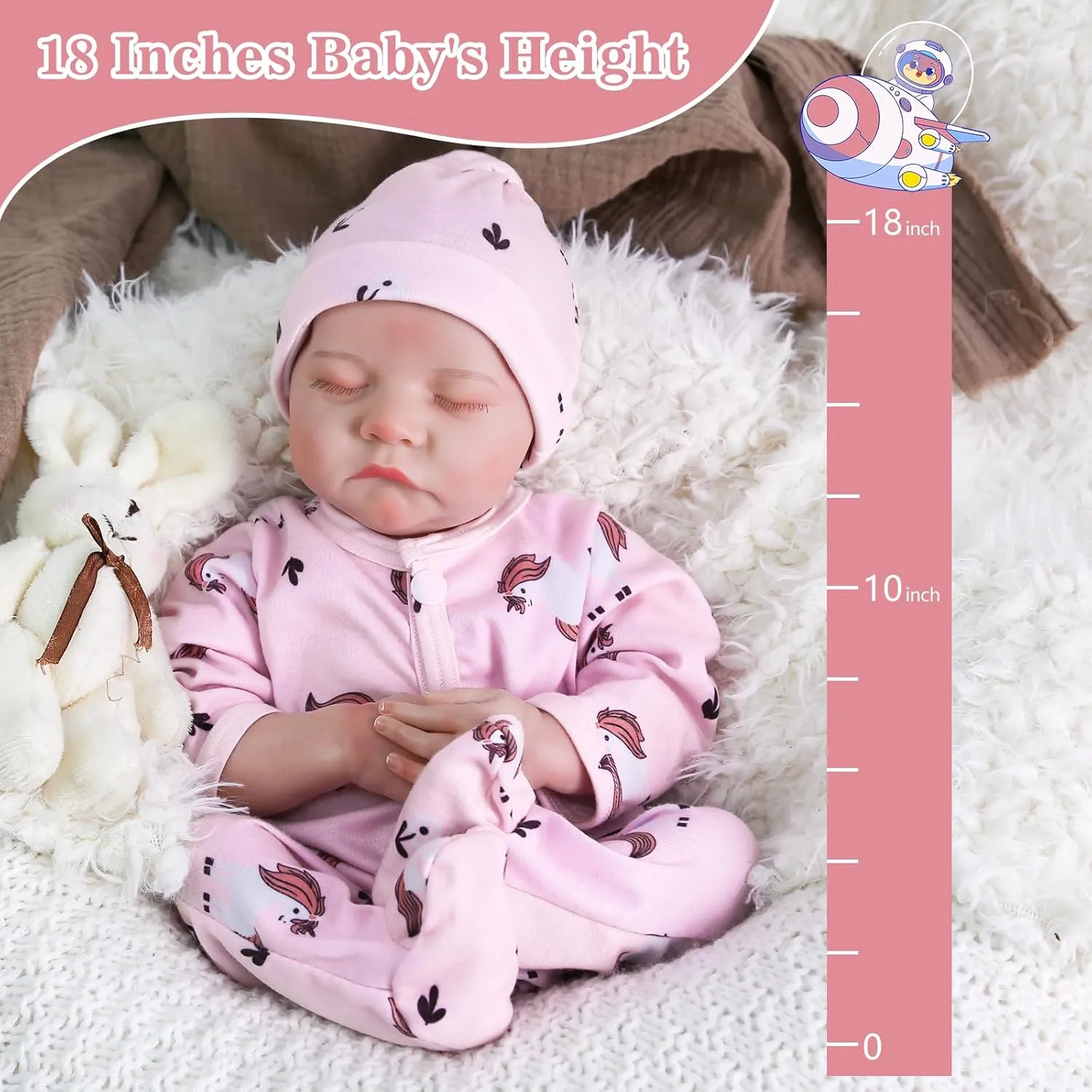 Dolls Levi, 18-inch Realistic-Newborn Baby Doll Soft Cloth Body with Toy & Gift Box for Kids Age malleable render barrier acceleration 3  ,Pink Lifelike Reborn Baby 