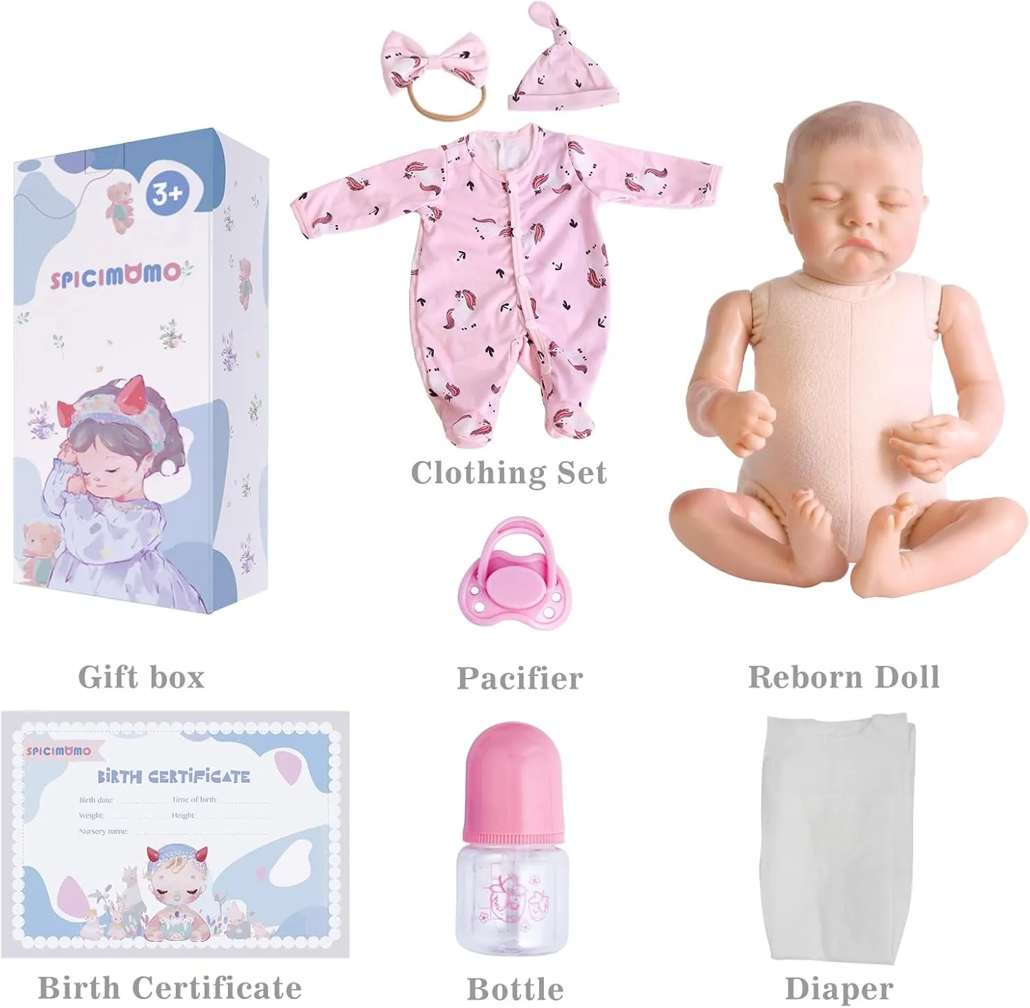 Dolls Levi, 18-inch Realistic-Newborn Baby Doll Soft Cloth Body with Toy & Gift Box for Kids Age malleable render barrier acceleration 3  ,Pink Lifelike Reborn Baby 