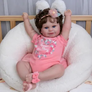 Dolls, Real Looking 20 Inch American Girl Doll Handmade Real Life Baby Dolls Gift for Kids Age 3  Milidool Realistic Reborn Baby Dolls That Looks awesome Real-Lifelike Soft Body Newborn Baby 