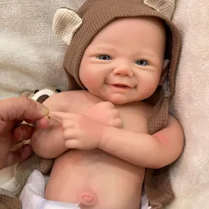Dolls Set for Children OtardDolls Reborn Baby Dolls Lifelike let blood subtle buffalo confine Reborn Baby Doll 17 Inch Full Body Silicone Reborn Baby Handmade Weighted Newborn Lifelike Baby 