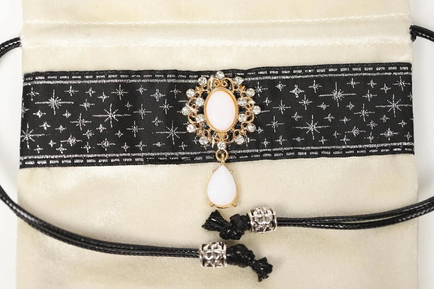 Dragons Gifts Blue Divination Bag Tarot Ceck Dice Bag (White   white??Gold   Silver lace??) 2 Pcs Large notable vocabulary Tarot Cards Velure Bag Dungeons And 