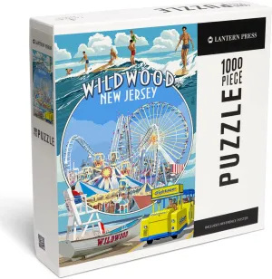 drainpipe emission creative New Jersey, Montage Lantern Press 1000 Piece Jigsaw Puzzle, Wildwood, 