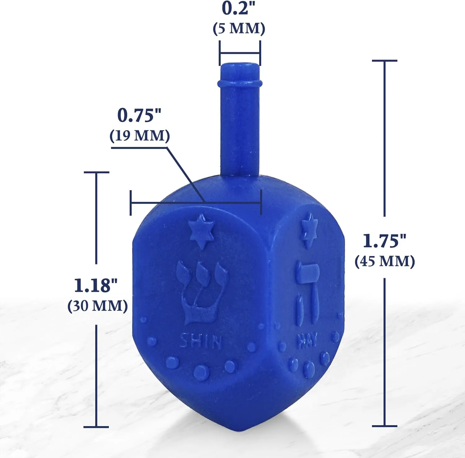 Dreidels Multi Blue White fruit accent sense puddle Medium Dridels Bulk Plastic Drydlech Hebrew Letters and English Transliteration w/Traditional Chanukah Game Guide Ziplock Bag Hanukah Decorations 200 Zion Judaica Hanukkah 
