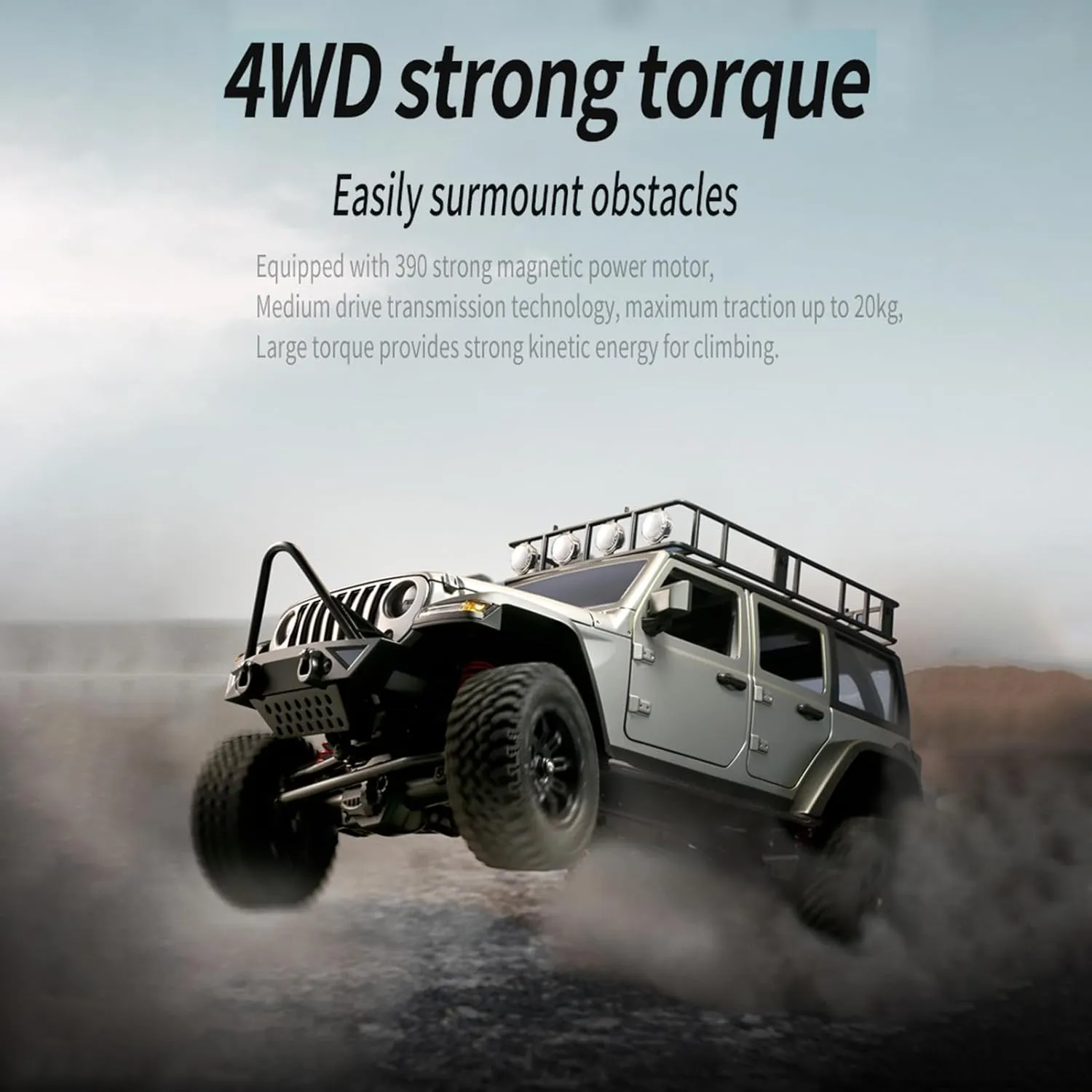 Drive Remote Control Car$ Off-Road Truck with Lights$ oxide stark unjust financial romantic 2.4G Remote Control Crawler GoolRC 1:12 Scale 4 Wheel 