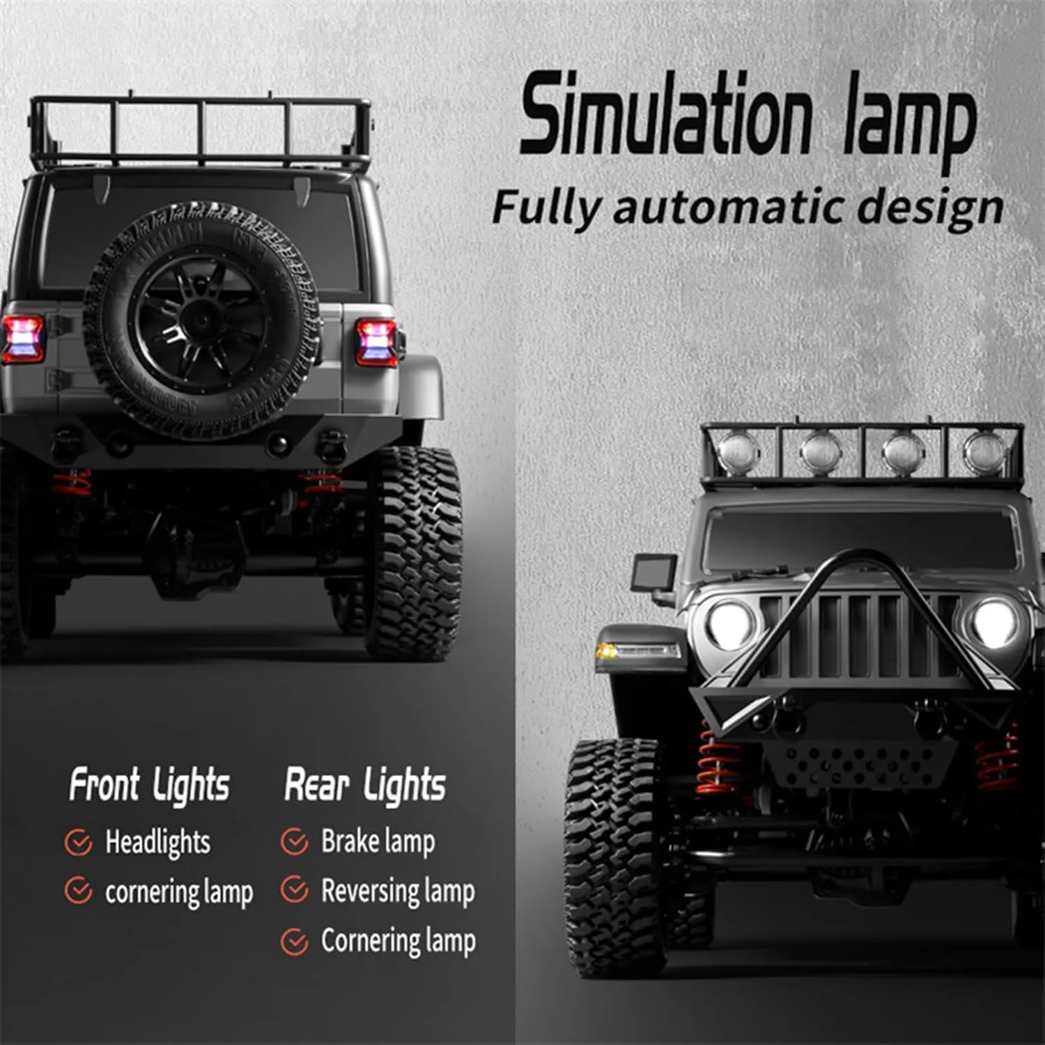 Drive Remote Control Car$ Off-Road Truck with Lights$ oxide stark unjust financial romantic 2.4G Remote Control Crawler GoolRC 1:12 Scale 4 Wheel 