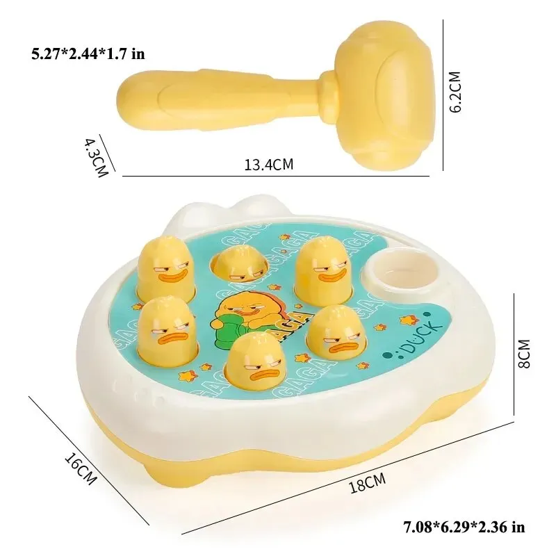 Duck/Frog/Pig Educational Puzzle with Hammer