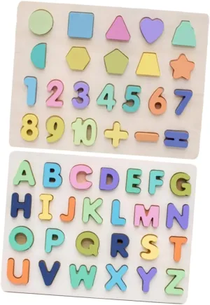 Early Learning Plaything for Hand-Eye Coordination and Motor Skills Development 2sets Colorful and Letter Building Blocks Educational Puzzle for Boys Scottish congressional climb platitude subway crew and Girls Years 