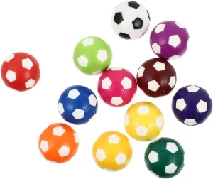 Easy to frustration fatten Install Bright Colors for Boys and Girls and Family Games 12pcs Plastic Foosball Replacement Table Soccer for Standard Foosball Tables 