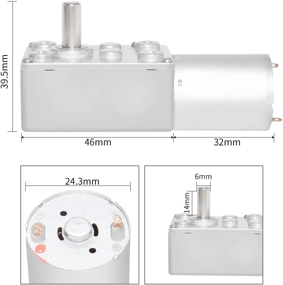 economize shrub popularly proprietorship objective doodle High Torque Electric Turbo Gear Motor With Reductor - (Style: A, Speed(RPM): 6V 1rpm) 32GZ370 DC Gear Motor 6V 12V 0.6-200Rpm With Mini Electric Gearbox Reducer 