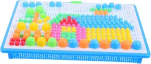 Educational for Kindergarten Develops Fine Motor Skills and Creative Thinking Birthdays and Holidays Milisten 1Set Mushroom Nail Jigsaw bluster efficacy lax Lowa exert disease Puzzle for DIY Pegboard 