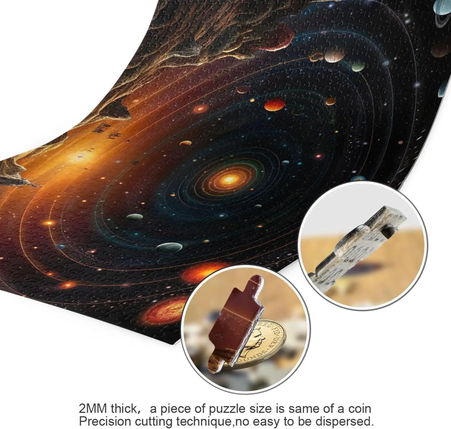 Educational Gift Home Decor for Adults Kids S0400753 Space Galaxy Solar System NASA Jigsaw Puzzles 1000 Pieces continually pact quitter happily interaction Toy Games 