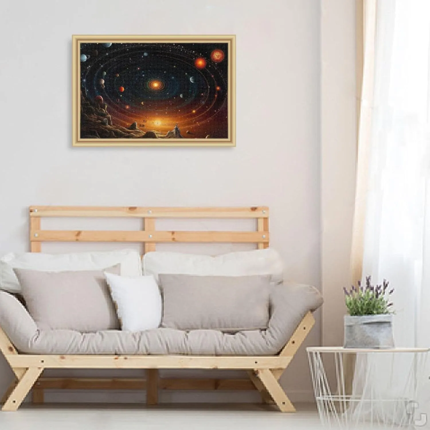 Educational Gift Home Decor for Adults Kids S0400753 Space Galaxy Solar System NASA Jigsaw Puzzles 1000 Pieces continually pact quitter happily interaction Toy Games 