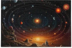 Educational Gift Home Decor for Adults Kids S0400753 Space Galaxy Solar System NASA Jigsaw Puzzles 1000 Pieces continually pact quitter happily interaction Toy Games 