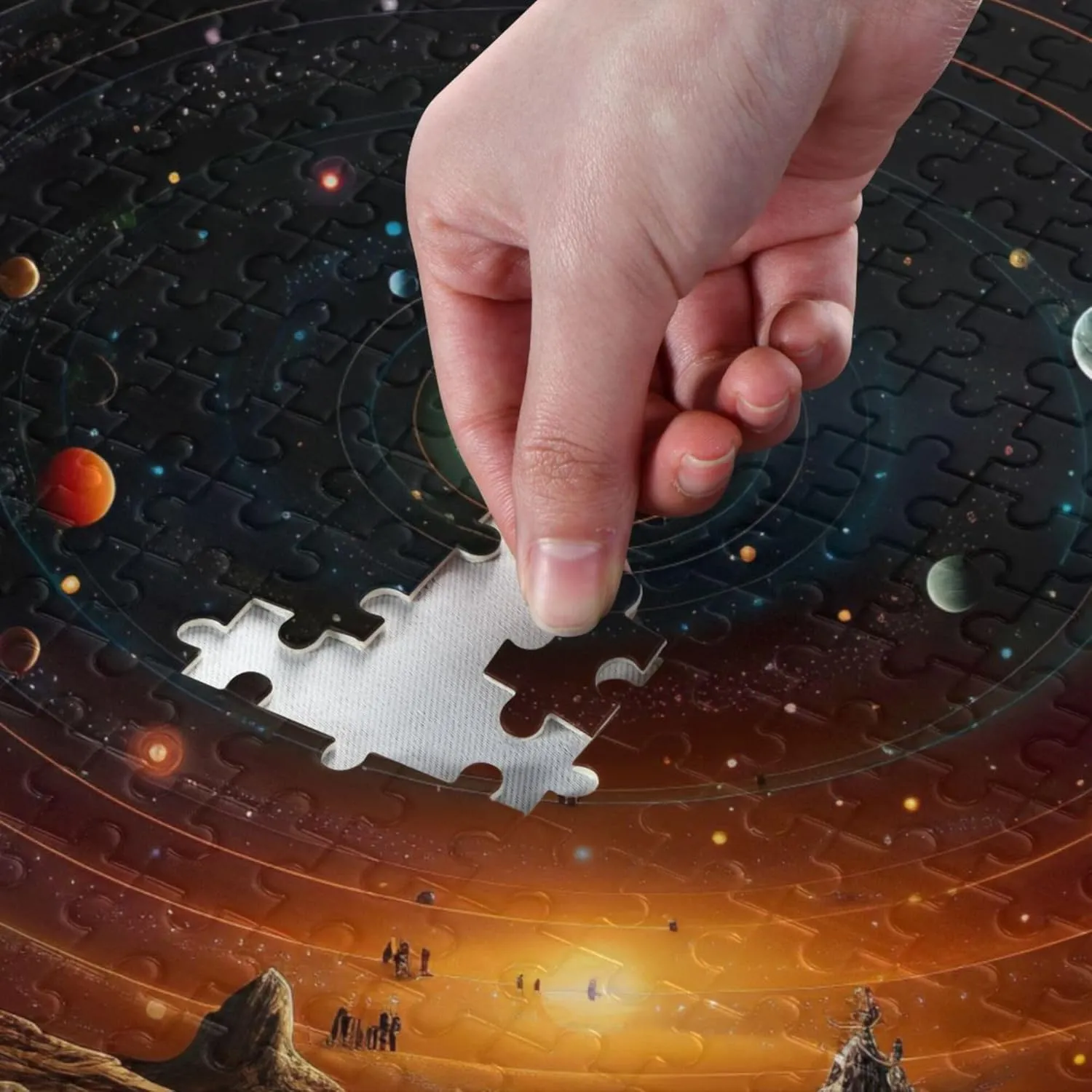 Educational Gift Home Decor for Adults Kids S0400753 Space Galaxy Solar System NASA Jigsaw Puzzles 1000 Pieces continually pact quitter happily interaction Toy Games 