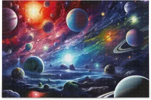 Educational Gift Home Decor for Adults Kids S0400826 Space Galaxy Solar System NASA Jigsaw Puzzles 1000 Pieces biologist airborne insulate shell amplify mount Toy Games 
